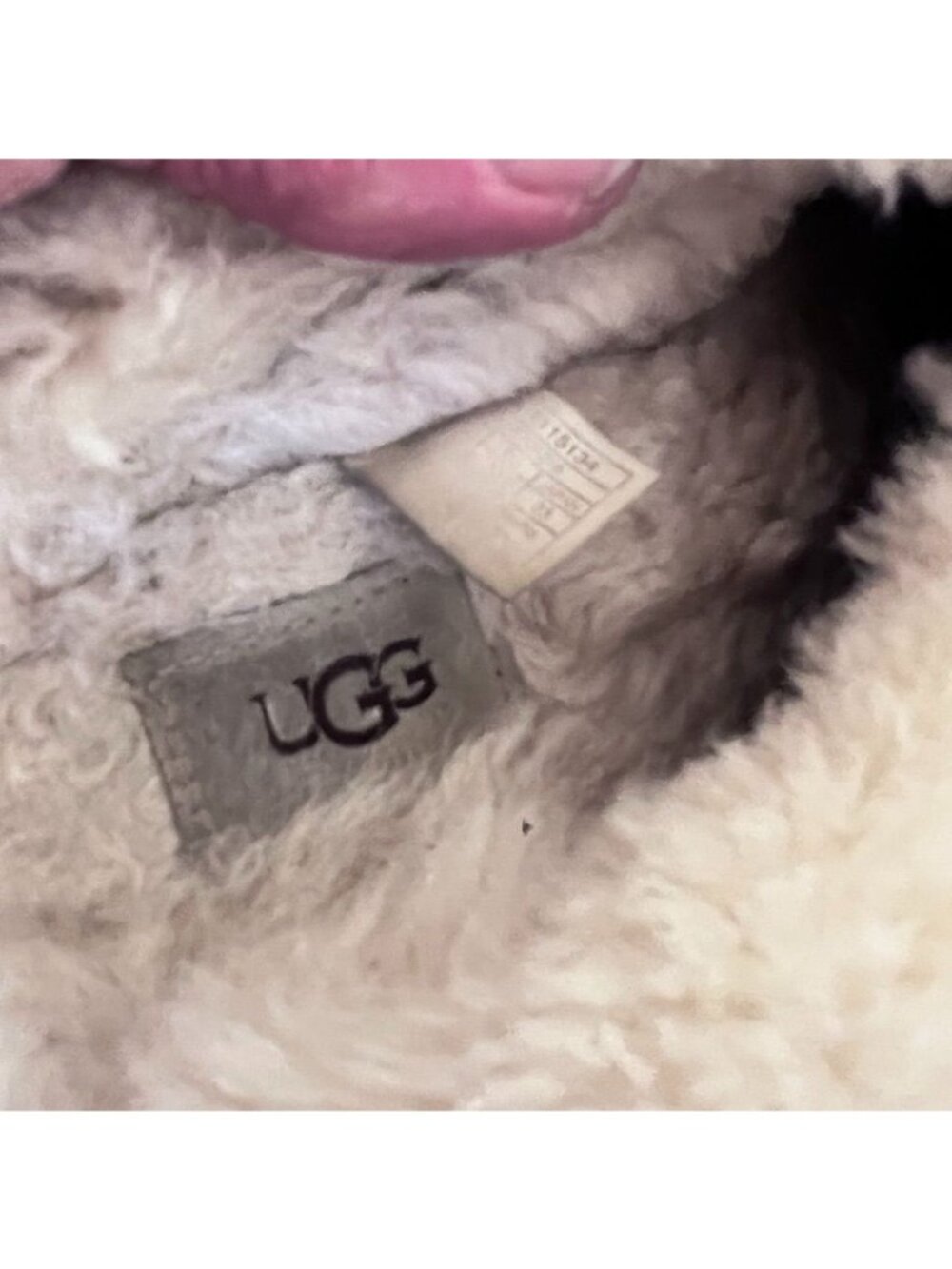 Uggs Womens Sz 6 Coquette Slip on Slippers Chestnut Suede Shearling Lining Cozy - Picture 8 of 14